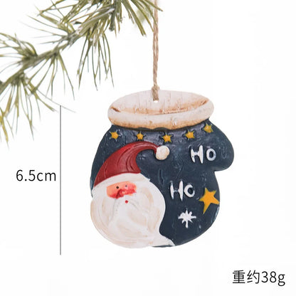 Christmas Resin Tree Decorations Santa