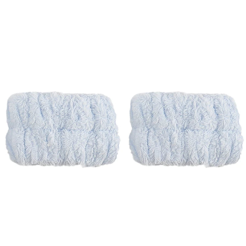 Coral Velvet Facial High-Elastic Makeup Hairband Face Wash Wristband