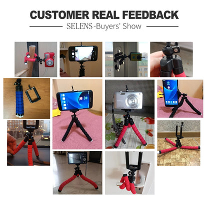 Portable Tripods Phone Tripod Holder Mobile Camera Holder Clip Smartphone Monopod Stand Octopus Mini Flexible Tripod For Phone