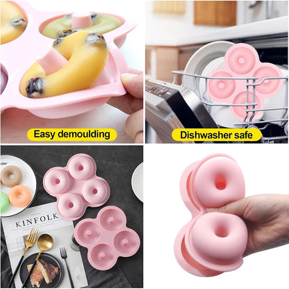 4 Holes Silicone Donut Mold