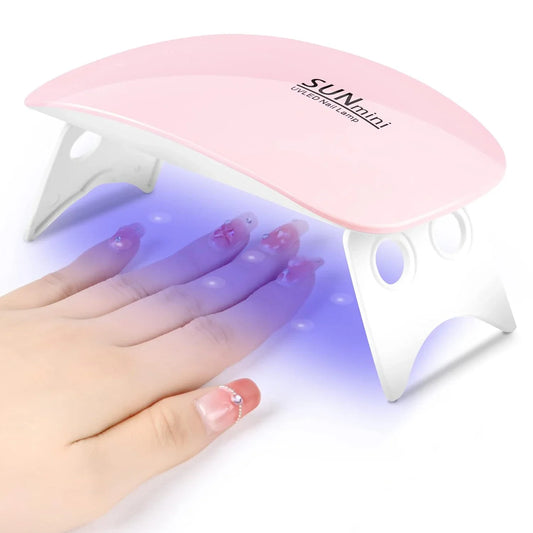 6W Mini Portable Nail Dryer, Rechargeable UV/LED
