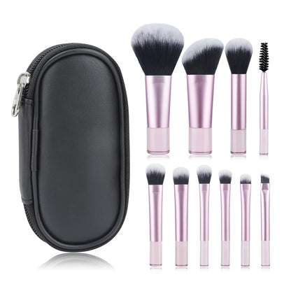 10Pcs Mini Makeup Brush Set Powder ñ
