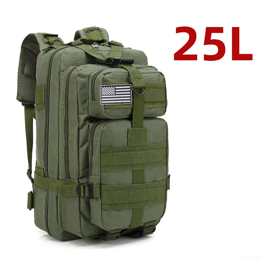 Mochila Táctica 25L / 50L – Resistente e Impermeable
