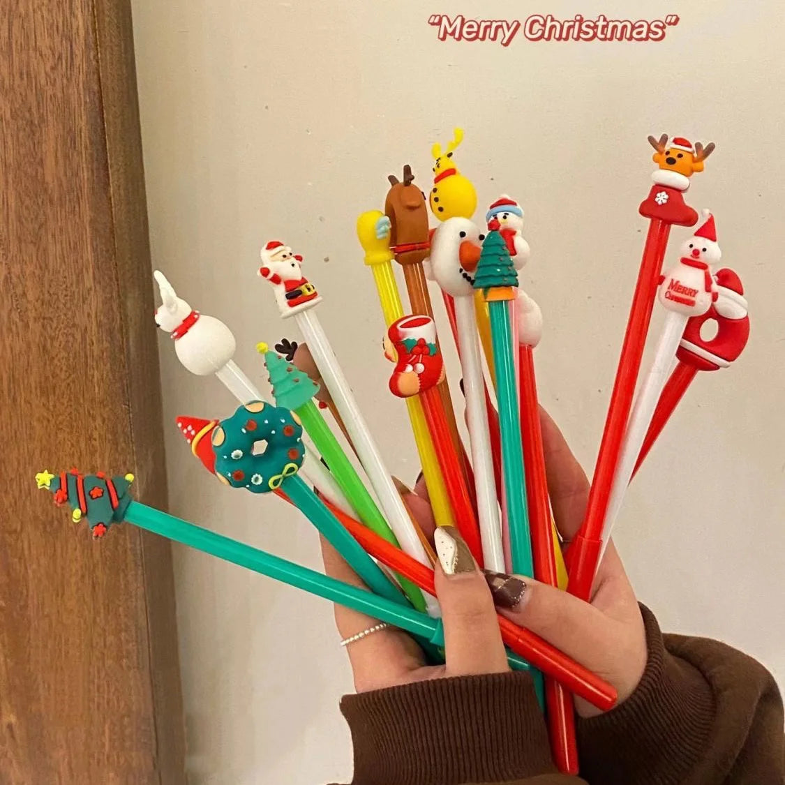10pcs Cartoon Christmas Pens
