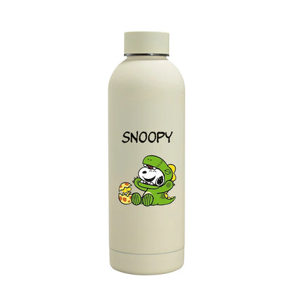 Snoopys Fashion Thermos Bottle Stainless Steel Vacuum Cup Travel Camping Keep Hot Cold Drink Insulated Mug Women Birthday Gifts