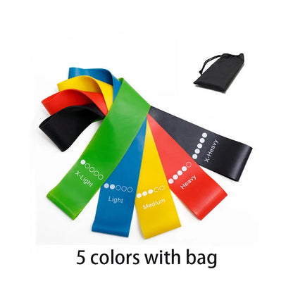 5Pcs/Set Yoga Resistance Rubber Bands