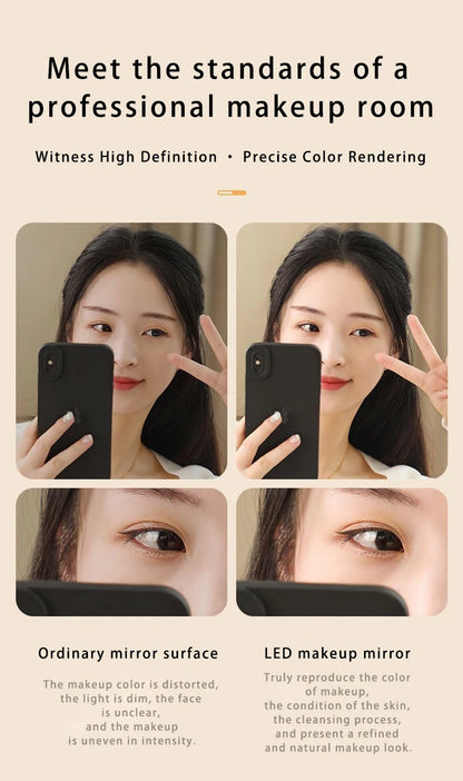 Espejo de Maquillaje LED con Luz Regulable