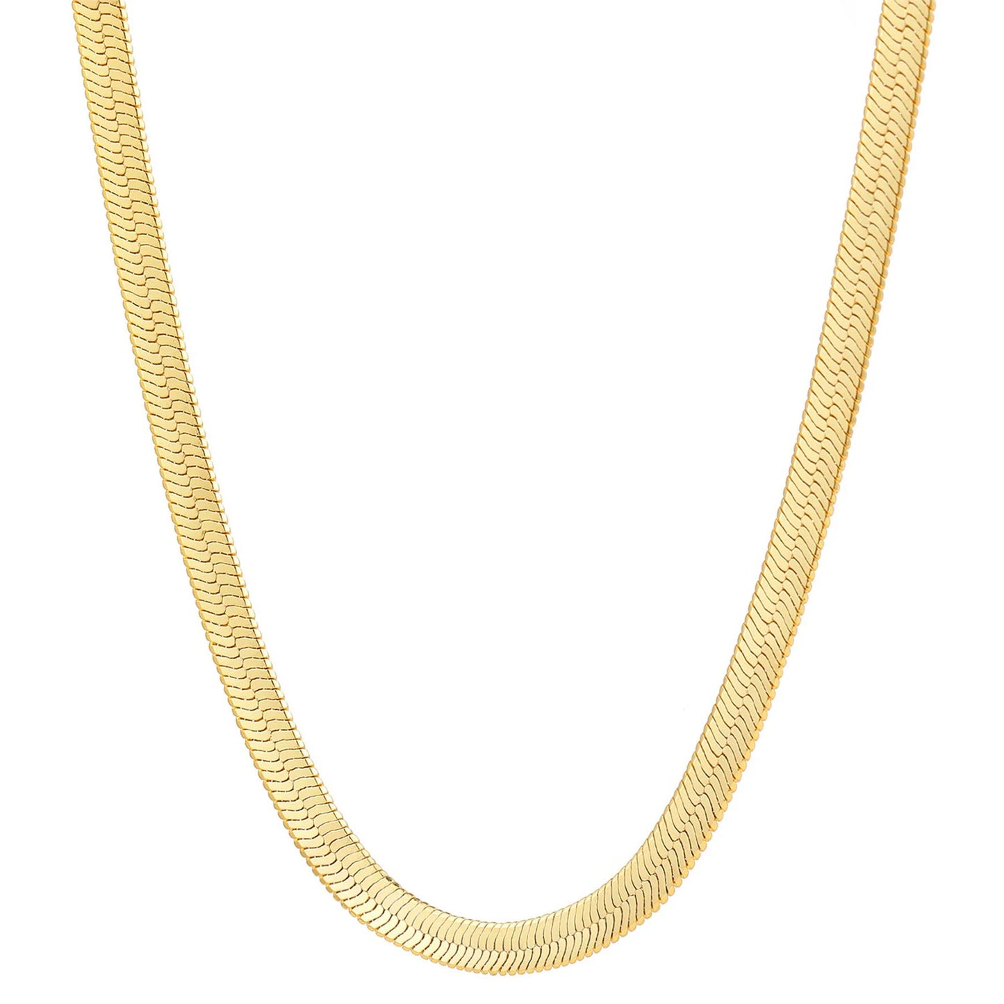 Shevalues ​​Women Necklace Gold Plated Jewelry New Neck Chain Choker Aesthetic Snake Necklaces Shiny Decoration Accessories