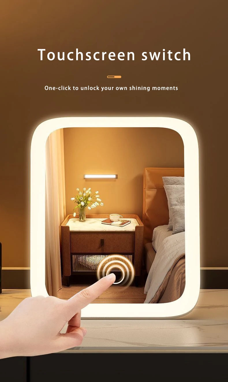Espejo de Maquillaje LED con Luz Regulable