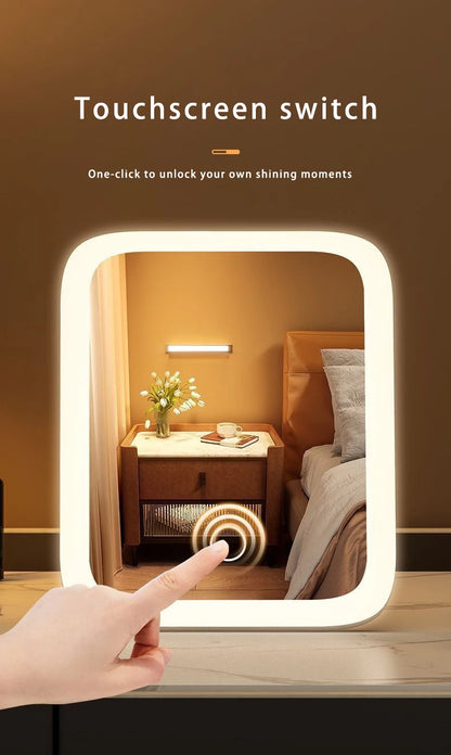 Espejo de Maquillaje LED con Luz Regulable