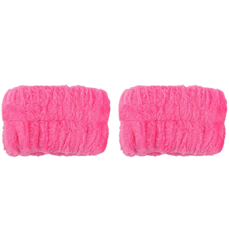 Coral Velvet Facial High-Elastic Makeup Hairband Face Wash Wristband