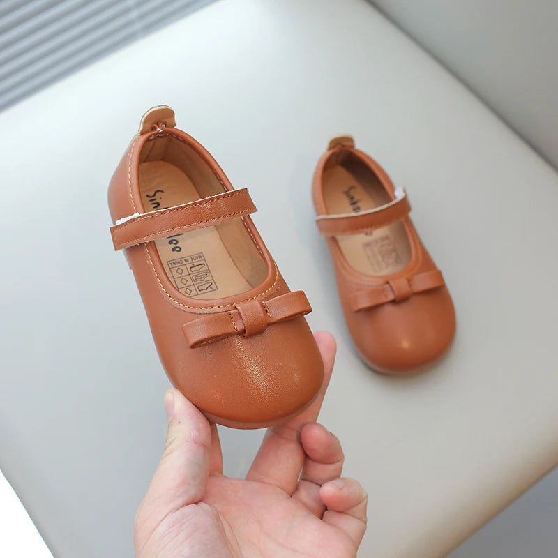 Toddlers Girls Leather Shoes 21-34