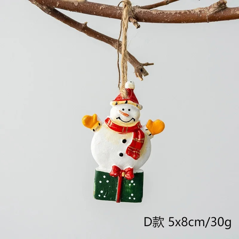 Christmas Resin Tree Decorations Santa