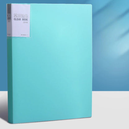 30 Pages A4 Document Organizer with 60 Transparent Pockets - Multi-Layer Office and School Storage Folder Desk Organizer Binder