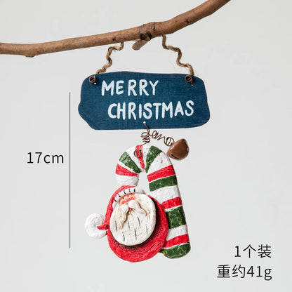 Christmas Resin Tree Decorations Santa