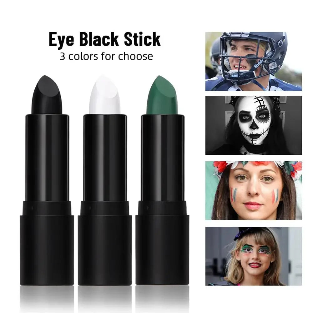 3 Colors Black Eyes Face Body Paint Stick