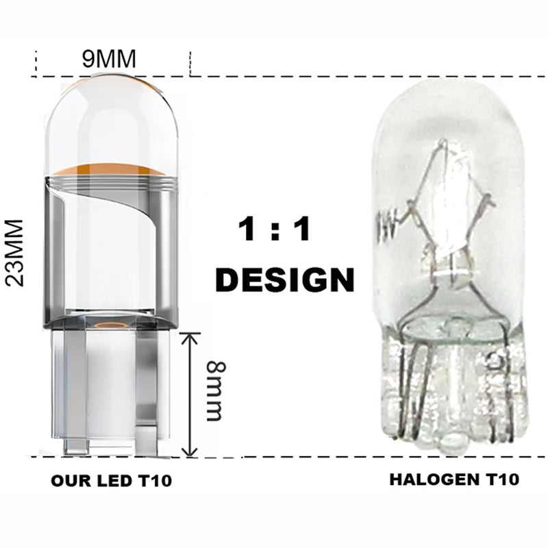 1pc Car Light LED Bulbs T10 W5W 12V/24V