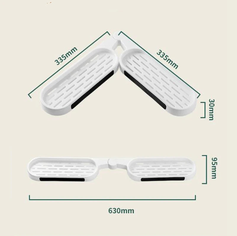 Punch-free Bathroom Revolving Rack Wall