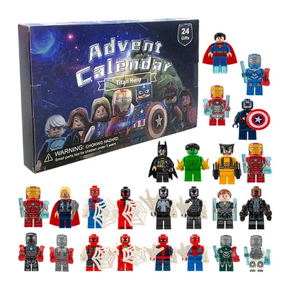 Advent Calendar Kids Toys Christmas Countdown Calendar 24pcs/Set Cartoon Anime Model Small Doll Decoration Toys