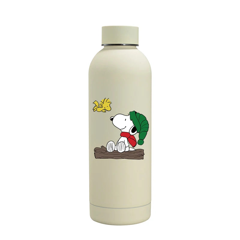 Snoopys Fashion Thermos Bottle Stainless Steel Vacuum Cup Travel Camping Keep Hot Cold Drink Insulated Mug Women Birthday Gifts