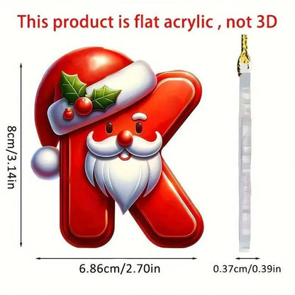Christmas Acrylic Letter Pendant