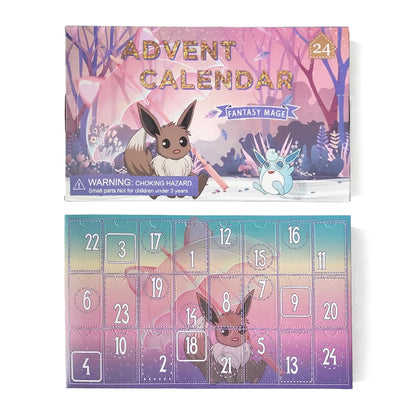 Advent Calendar Kids Toys Christmas Countdown Calendar 24pcs/Set Cartoon Anime Model Small Doll Decoration Toys