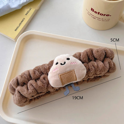 Cute Face Wash Hair Tie Wrist