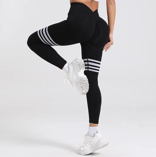 Leggings Deportivos Mujer – Push-Up y Líneas Decorativas