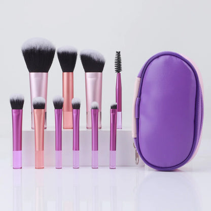 10Pcs Mini Makeup Brush Set Powder ñ