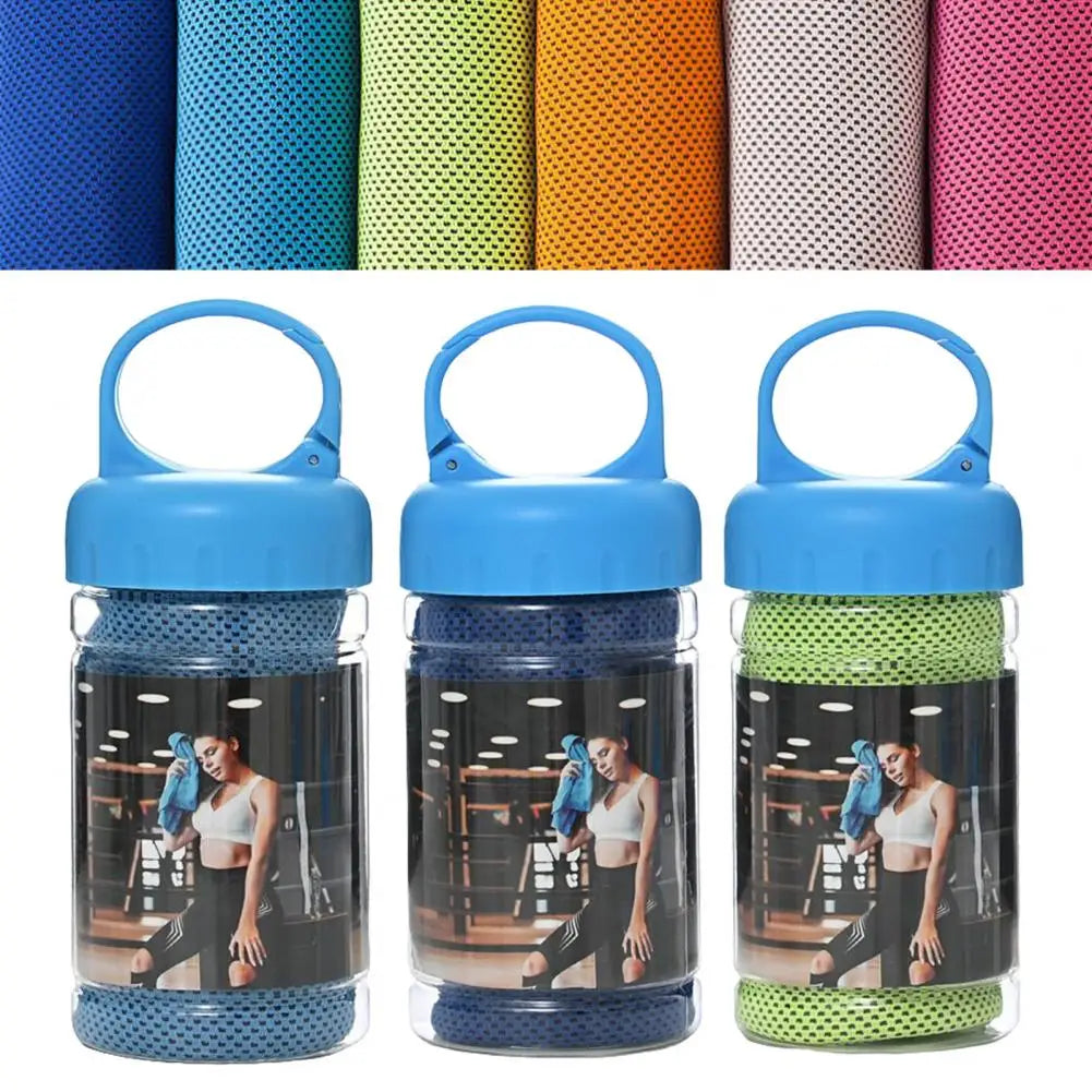 Fitness Towel Bottled Quick-dry Anti-fade Polyester Cooling Microfiber Breathable Gym Towel For Women Sports Gift