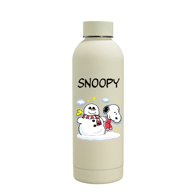 Snoopys Fashion Thermos Bottle Stainless Steel Vacuum Cup Travel Camping Keep Hot Cold Drink Insulated Mug Women Birthday Gifts