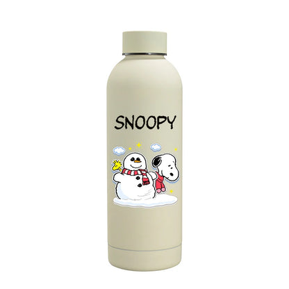 Snoopys Fashion Thermos Bottle Stainless Steel Vacuum Cup Travel Camping Keep Hot Cold Drink Insulated Mug Women Birthday Gifts