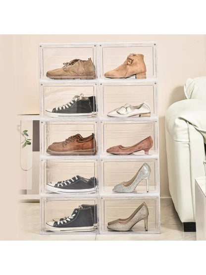 Transparent shoe box