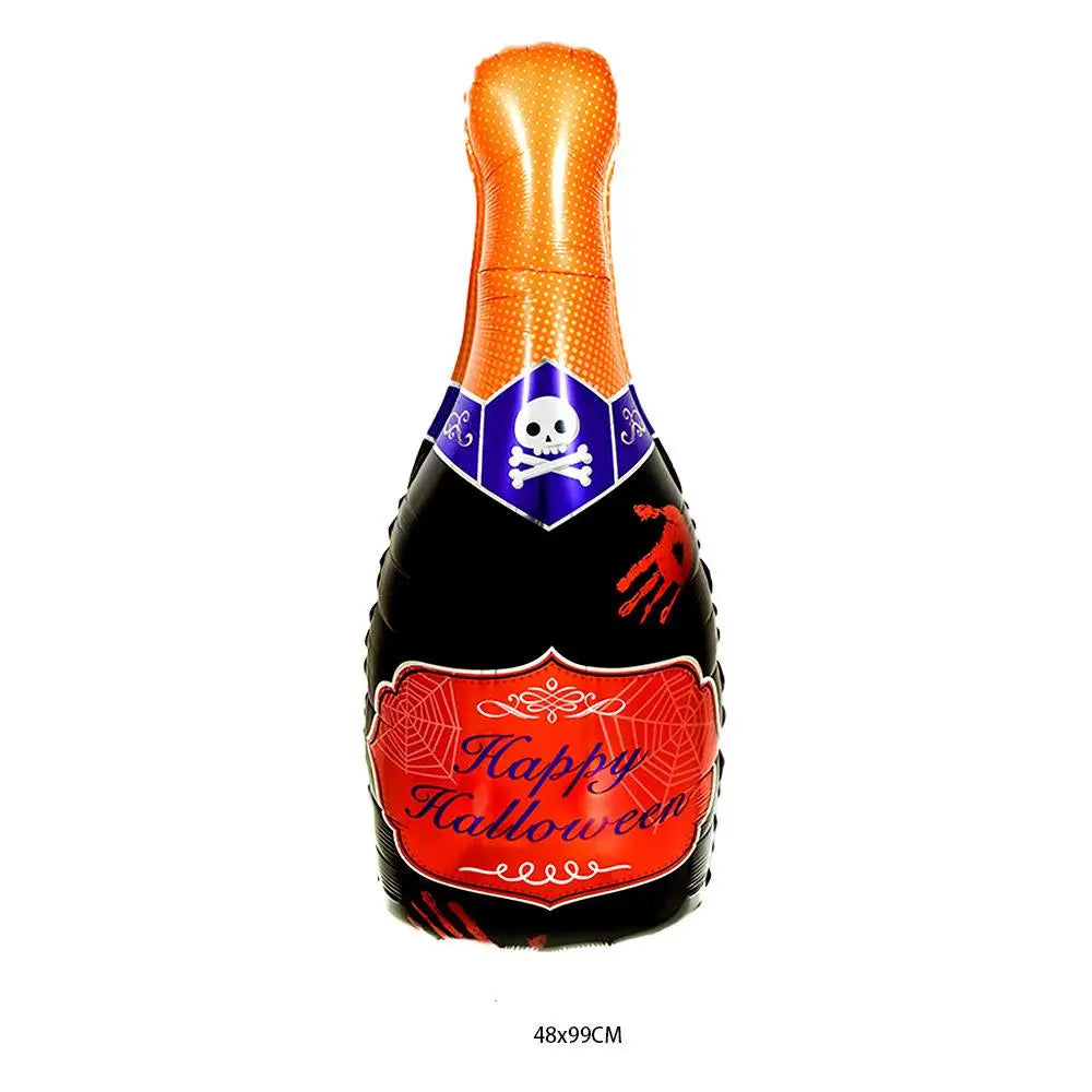 Hot Halloween Balloon Decoration Standing Hummy Pumpkin Ghost Witch Halloween Party Large Foil Balloon Inflatable Door Tree Deco