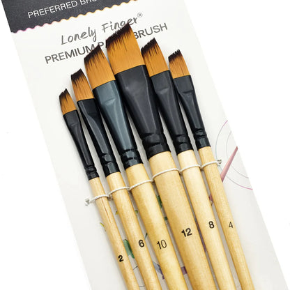6pcs Professional Round Paint Brushes