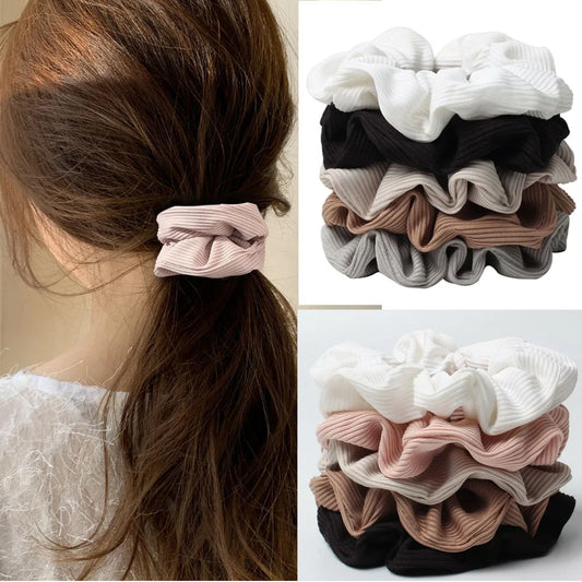 5 Pcs Scrunchies for Women No Crease Hair Ties for Girls Scrunchie for All Hair Types and Textures Perfect for Day or Night