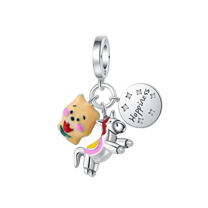 Hot-selling 925 Silver Mother's Day Series Rose Baby For European Original Bracelet DIY Accessories Women's Exquisite Jewelry