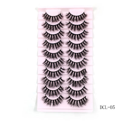 New 10 Pairs 3D Mink Eyelashes