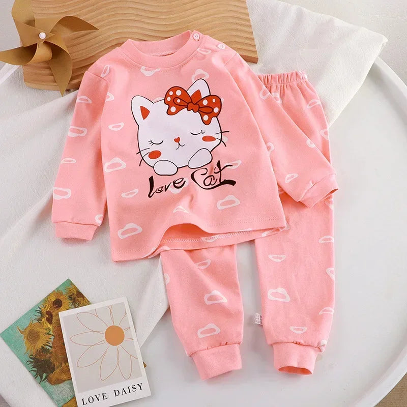Kids Boys Girls Pajamas Cute Cartoon