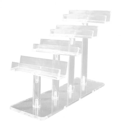 1 Set Acrylic Glasses Display Stand Multi-tiers Non-slip Freestanding Desktop Sunglasses Eyeglasses Eyewear Show Holder Rack