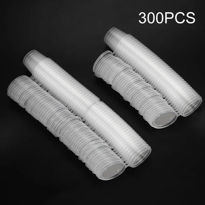 100Pcs/300Pcs Chutney Chili Sauce Cups Plastic Clear Food Small Sauce Container Box With Lids Disposable Sauce Pot