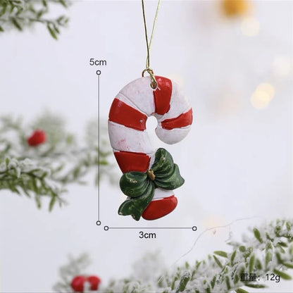 Christmas Resin Tree Decorations Santa