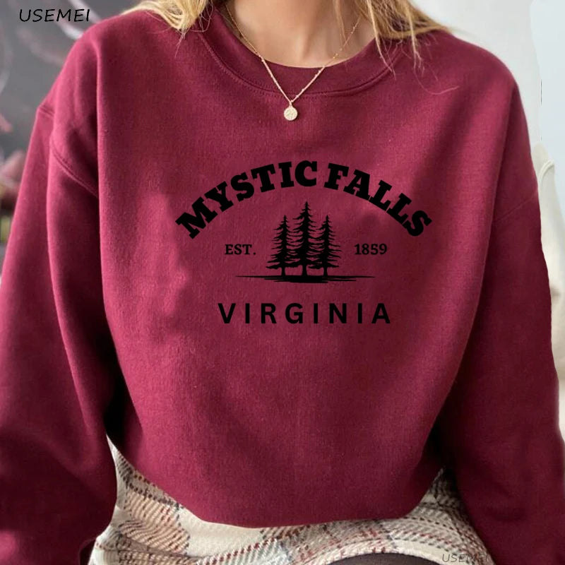 Mystic Falls Sweatshirt Vampire Diares
