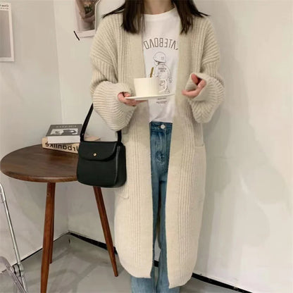 Oversized Loose Pocket Knitted Cardigan