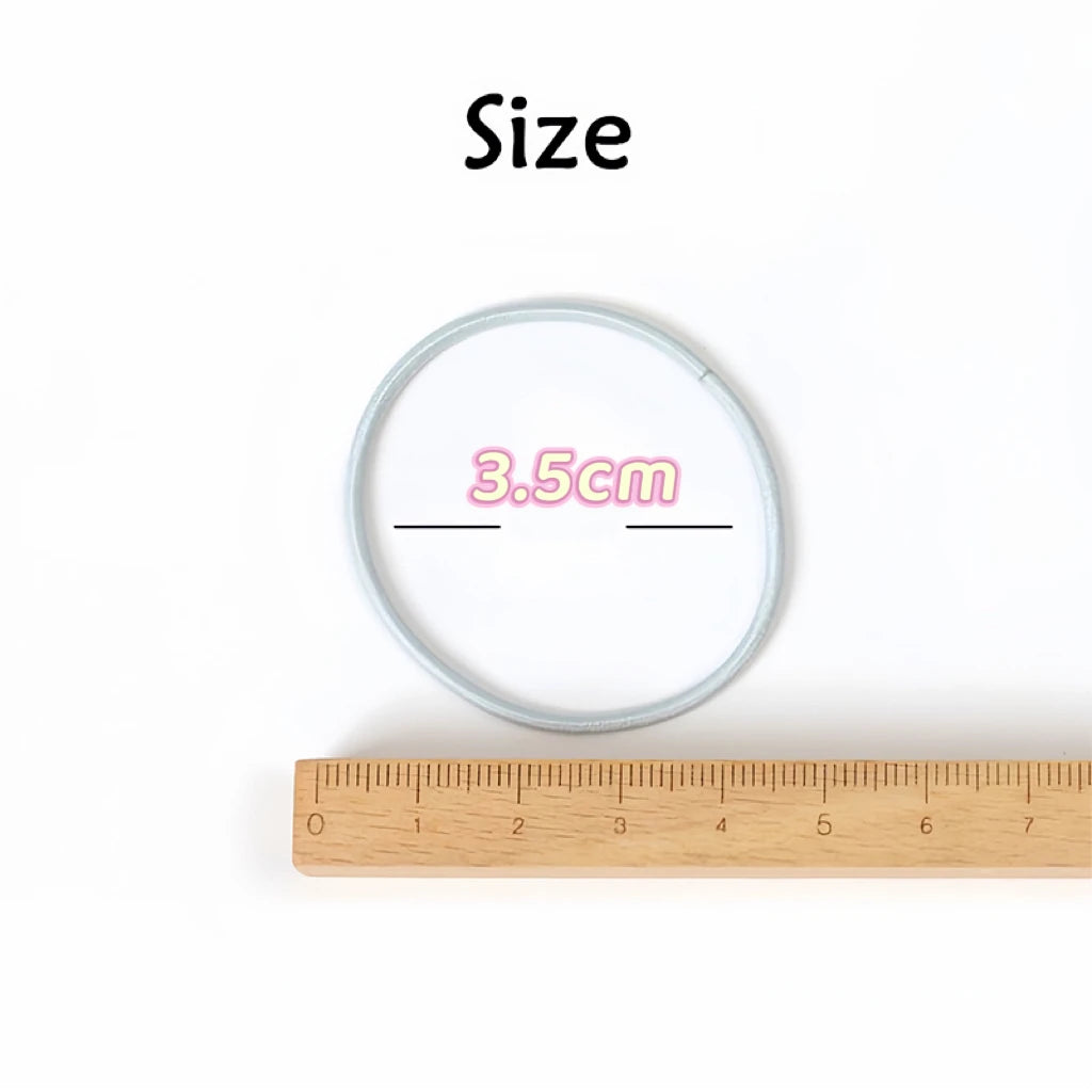 100PCS/Set Women 3.5CM Basic Nylon Elastic Hair Bands Ponytail Hair Scrunchie Rubber Bands Headband Hair Accessories Headwear