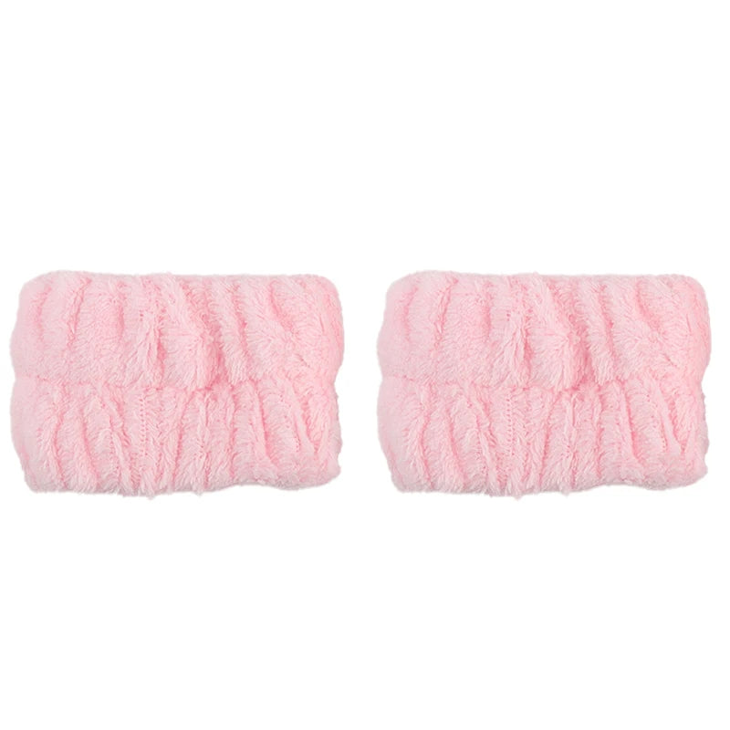 Coral Velvet Facial High-Elastic Makeup Hairband Face Wash Wristband