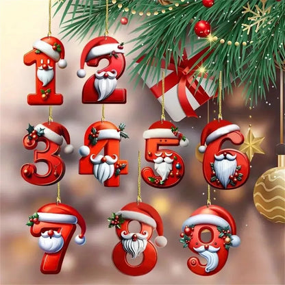 Christmas Acrylic Letter Pendant