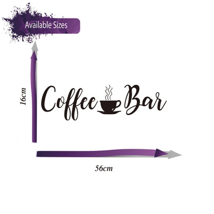 Coffee Bar Wall Decal Sticker