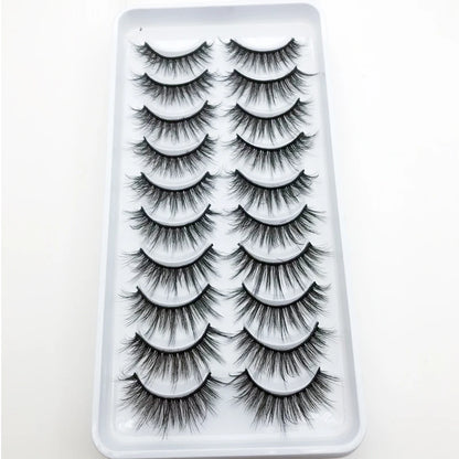 New 10 Pairs 3D Mink Eyelashes