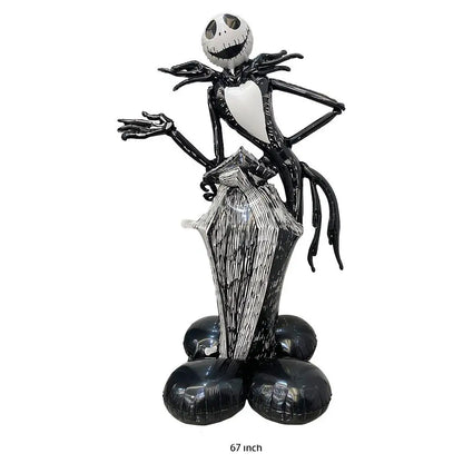 Hot Halloween Balloon Decoration Standing Hummy Pumpkin Ghost Witch Halloween Party Large Foil Balloon Inflatable Door Tree Deco